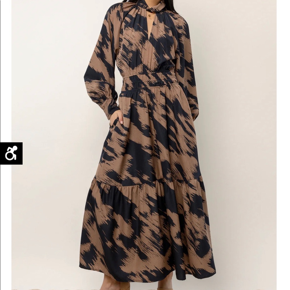 Long sleeve, high neck Bohme dress